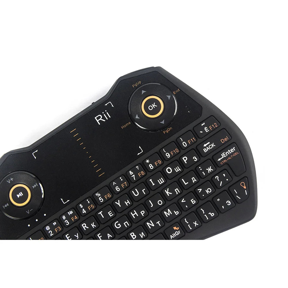 [Genuine] Rii mini i28 Backlit Air Mouse 2.4GHz Wireless Russian English Keyboard Touchpad Combo Gaming for PC Android TV Box