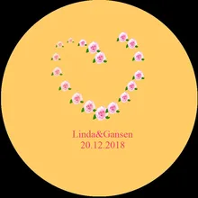 100 шт Оригинальная наклейка и индивидуальный логотип свадебный стикер s дизайн ваш собственный стикер s персонализированные наклейки Boda