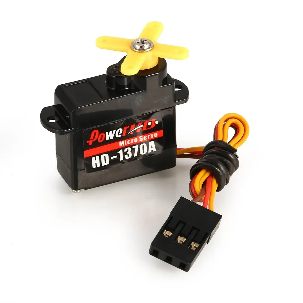 Мощность HD Mini Digitat Servo HD-1370A 0,6 кг рулевой крутящий момент 6,0 ~ 4,8 DC пластик шестерни Coreless Servo для RC автомобиль багги робот Drone