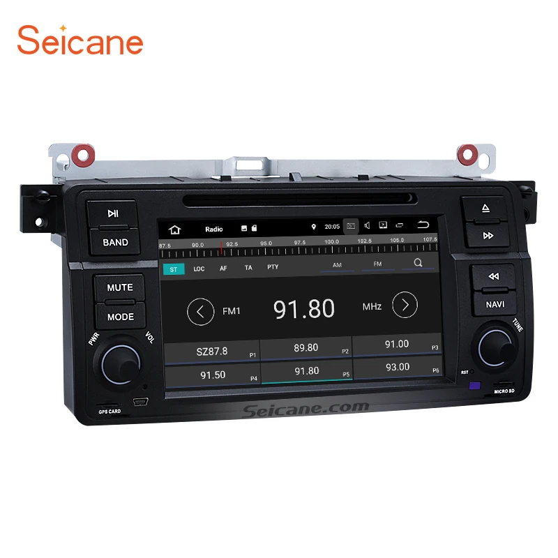 Seicane HD touchscreen android 7.1 GPS radio DVD player for 1998 2006 BMW E46 M3 320i 325i ...