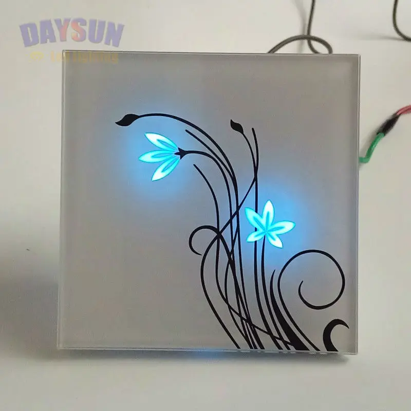 

Wall Switch ON OFF Control Smart Touch Switch 2Gang 2Way AC110V-265V Light Switch White Crystal Glass Panel Switch Home Switch