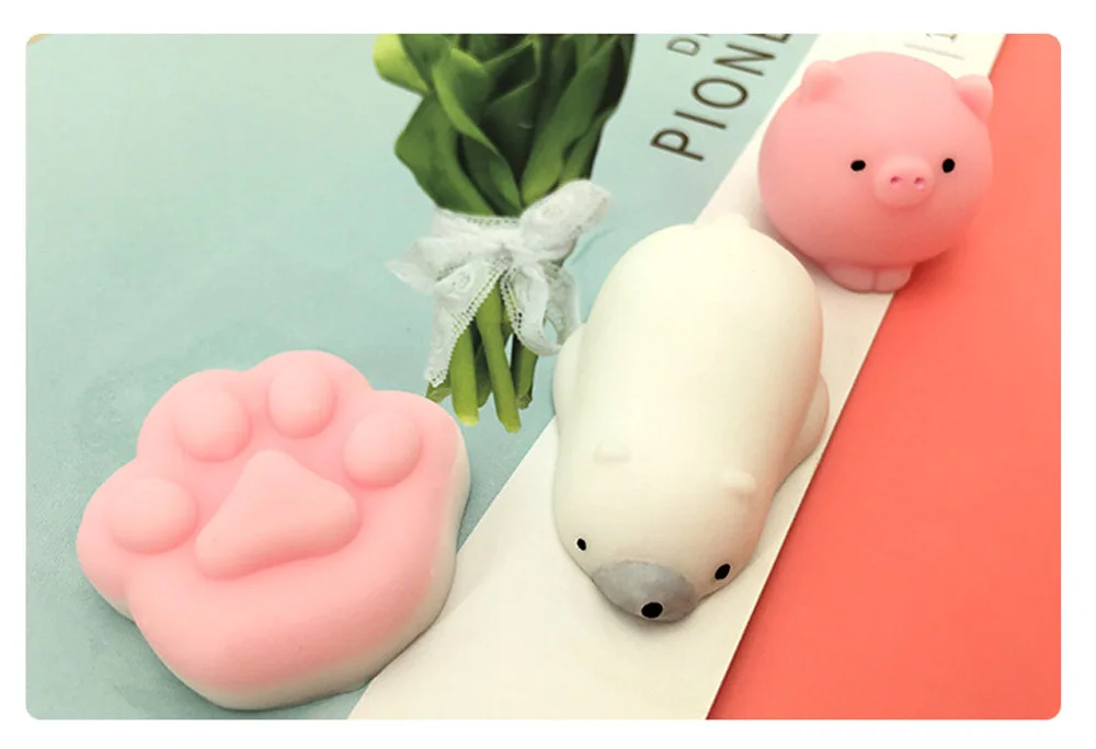 Мини-игрушка милое животное антистрессовый шар Squeeze Mochi Rising Toys Abreact мягкий липкий сквиши снятие стресса забавная игрушка в подарок