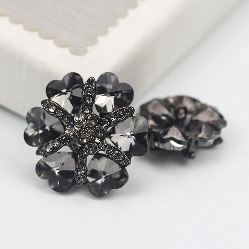 28 мм/38 MM Diamond цветы металлические пуговицы из искусственного бриллианта для пошив
