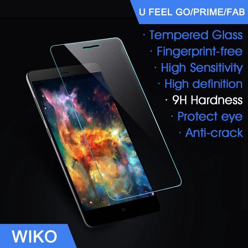 Godgift 9H Hardness Tempered Glass For Wiko U FEEL PRIME Anti crack Screen Protector Film For