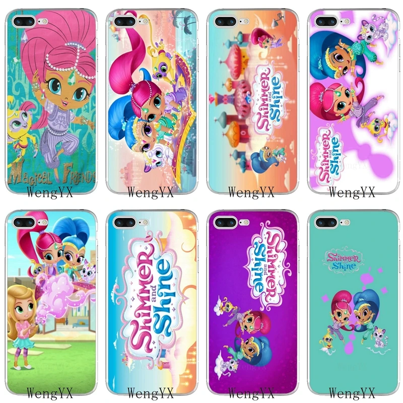 

Shimmer and Shine Season slim silicone TPU Soft phone case For iPhone X 8 8plus 7 7plus 6 6s plus 5 5s 5c SE 4 4s