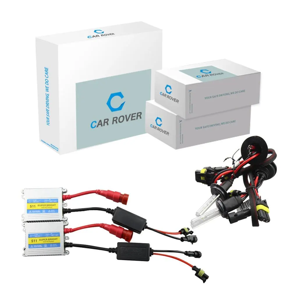 

CAR ROVER HID Xenon Conversion Kit 12V 35W DC H1 H3 H4-3 H7 H11 HB3 9005 HB4 9006 4300K 5000K 6000K 8000K 10000K Car Headlight