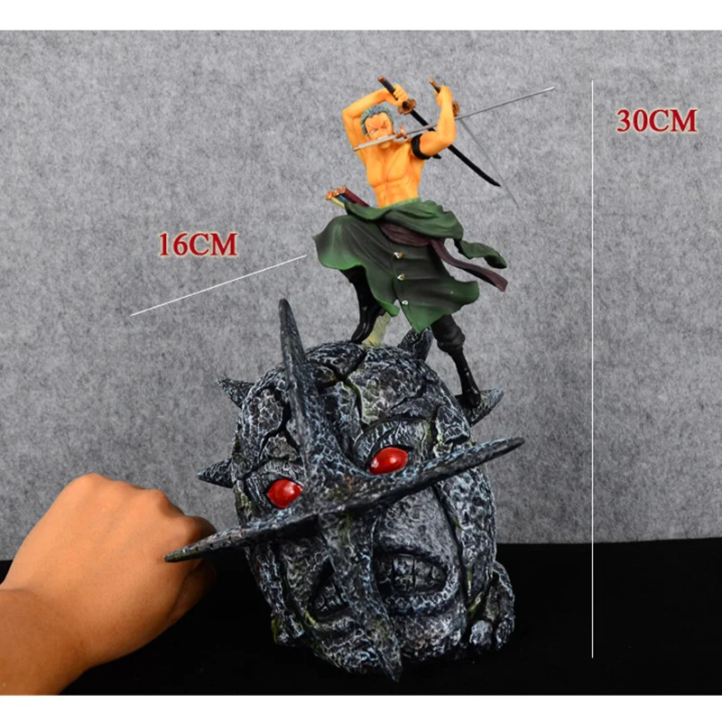 

ONE PIECE Statue Roronoa Zoro VS Pica Full-Length Portrait GK Resin Action Figure Collectible Model Toy 30 CM Q770