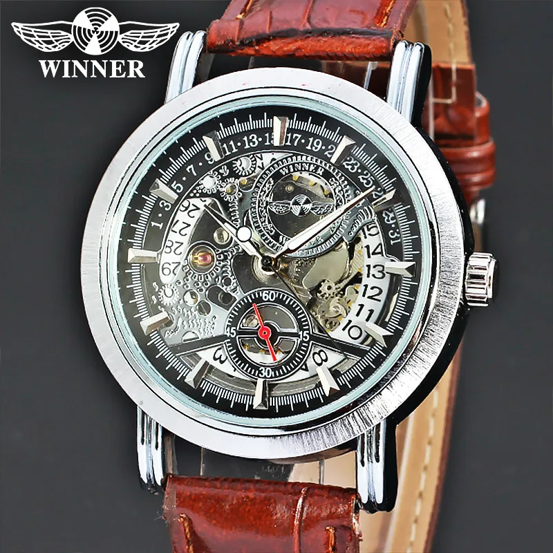 Buy WINNER Watches Men Top Brand Automatic Watch Male Layer Auto Date Circle