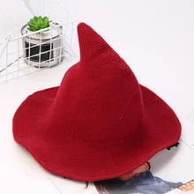 Вязание рыбака шляпа ведьма шапка шерсть модные аксессуары для женщин леди девушка TS95