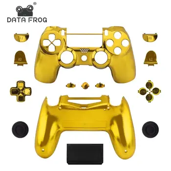 

Replacement Full set plating shell and buttons mod kit For jds 040 DualShock 4 PlayStation 4 PS4 Pro Slim Controller case repair