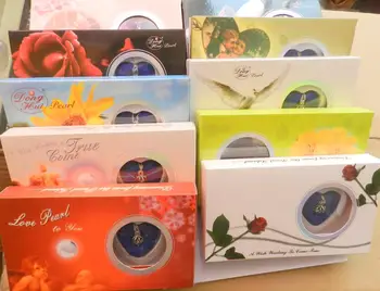 

Free shipping 10 Set Love Wish Pearl Necklace Set Oyster Drop Pendant