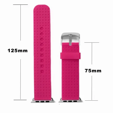 38mm Silicone Watch Band Replacement for Apple iWatch WB1103E38JB