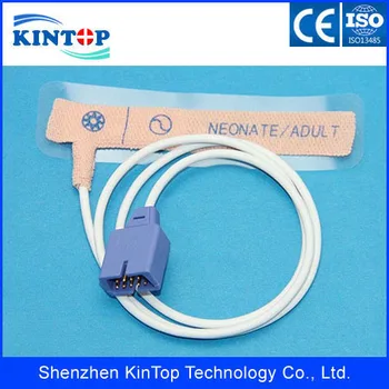 

100PCS/LOTCompatible New N100 N180 Nellcor 9PIN Oximax Disposable SpO2 Sensor for Neonate/Adult, Adhesive Probe with CE approved