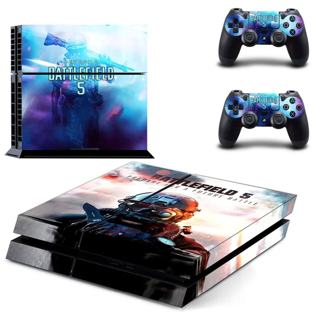 Виниловая наклейка для игровой консоли Sony Playstation 4 и 2 контроллера PS4|Наклейки| |