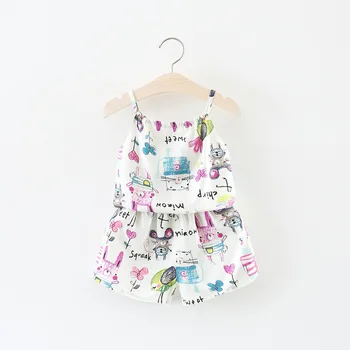 

baby girl clothes newborn baby girl clothes fashion summer infant clothing sling T-shirt + shorts 2 piece set bebek giyim