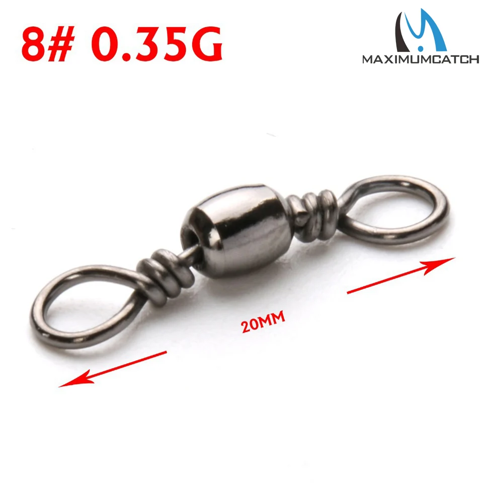 Maximumcatch 50pc 5# 8# Barrel Fishing Swivel Connector