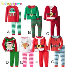 2 PCS/0-cinq Années/Style De Noël Vêtements Pour Enfants Sets Coton Bébé Filles Garçons Pyjamas Enfants Vêtements Infantile De Nuit BC1345