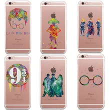 Avada Kedavra veados Harry Potter Harry Potter Cadela Da Arte Da Aguarela Macio Claro TPU Tampa da Caixa Do Telefone Para o iphone 5C 5S 6 6 s 7 7 Plus