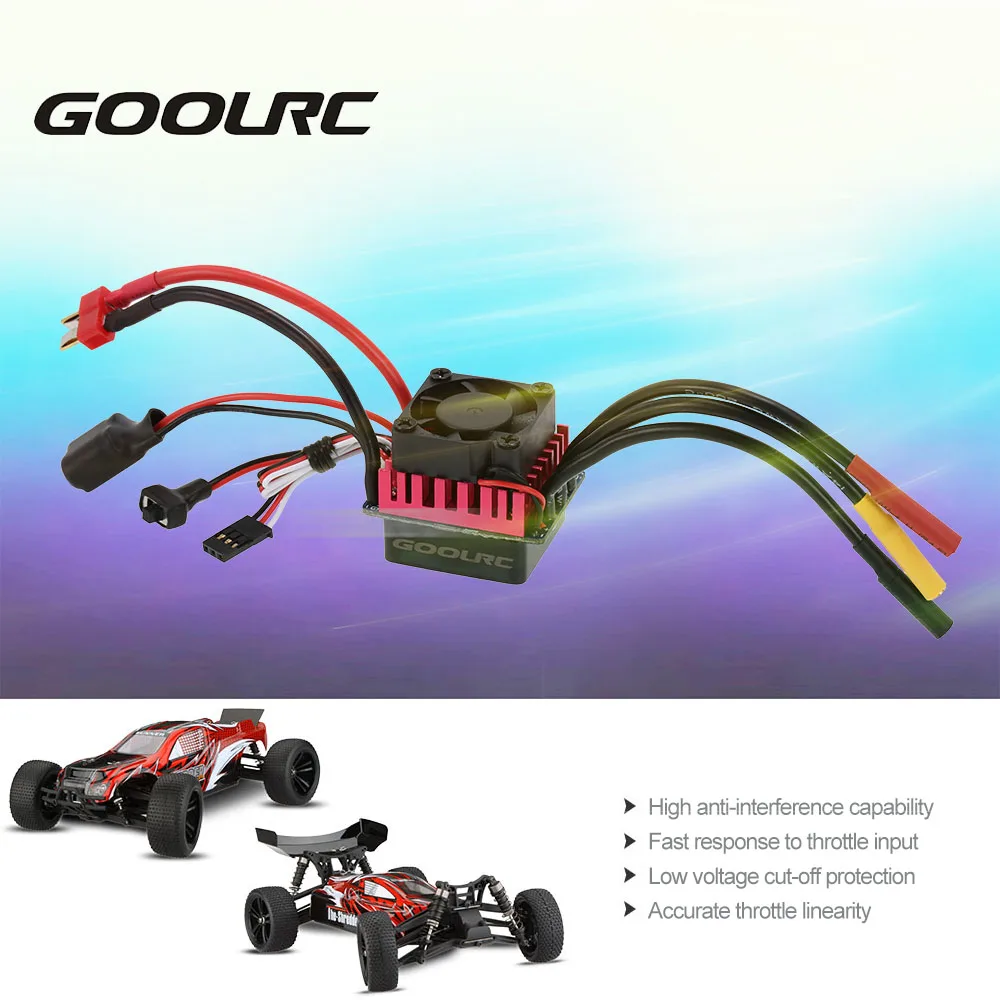 

GoolRC Original S-45A Brushless ESC Electric Speed Controller with 5.8V/3A BEC for 1:10 RC Car RC Parts 1/10