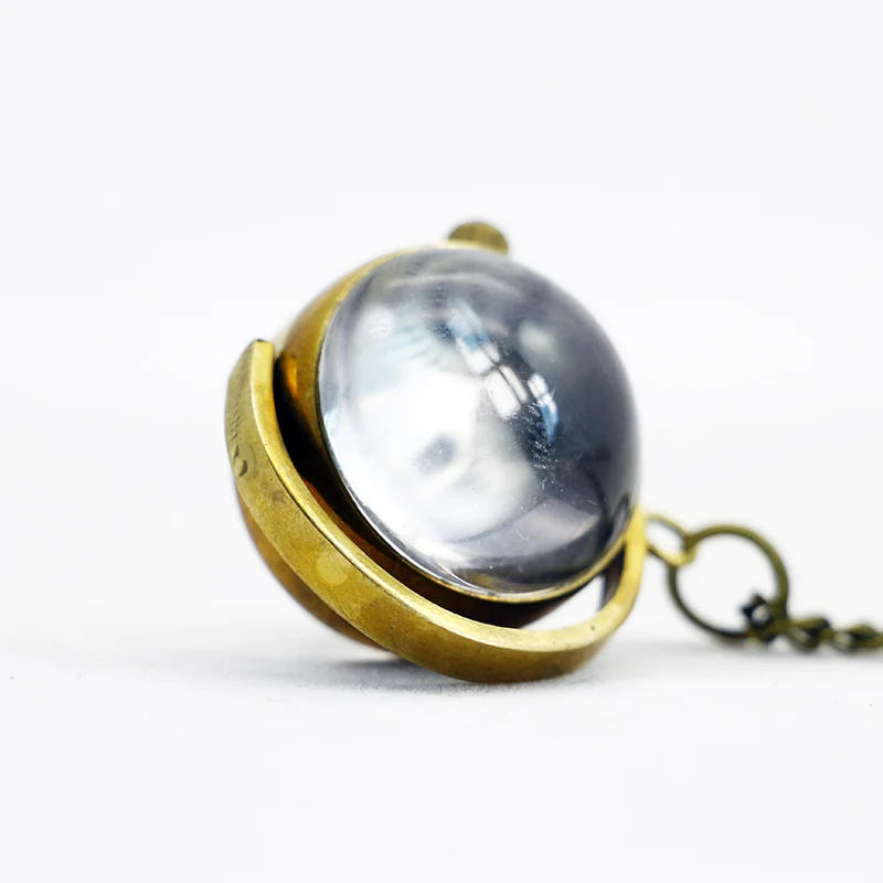 Relogio De Bolso винтажное римское стимпанк ожерелье Мужские автоматические механические круглые шаровые карманные часы украшения
