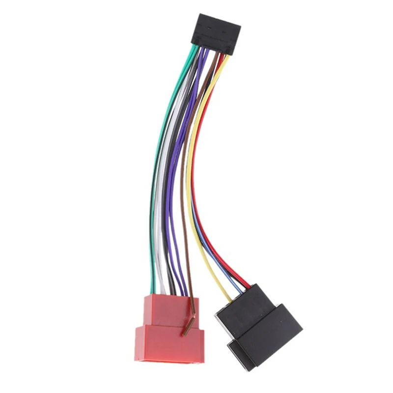 

1 x Wiring Harness Auto Adapter Wiring Harness Connector 16Pin Car Stereo Radio Harness ISO Radio to ISO Radio Play Plug