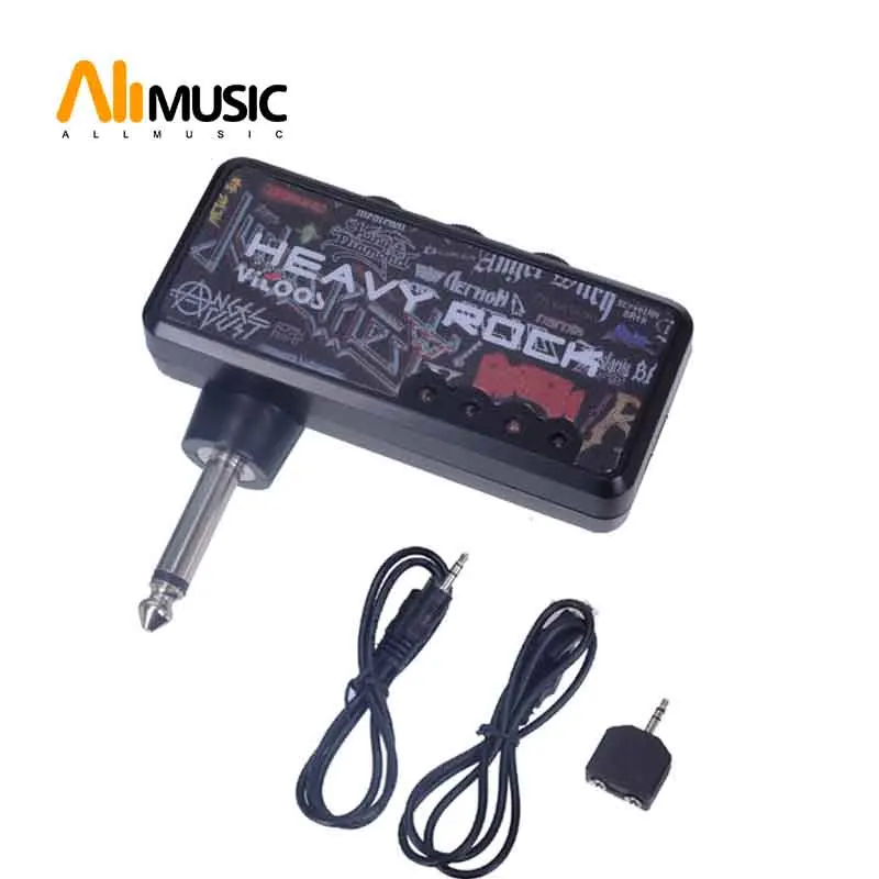 

Free Shipping Portable Guitar AMP Plug In Amplifier USB Rechargeable-Heavy Rock Effect AMP