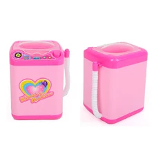 Мини электрическая щетка для чистки макияжа Розовая стиральная машина игрушки ролевые игры Детские игрушки мебель детский день подарок игрушка