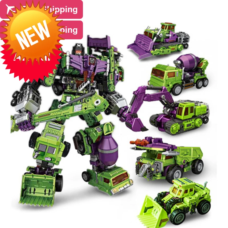 

6 In 1 NBK 01-06 Hook Transformation Robot Ko Version Gt Scraper Of Devastator Action Figure ToysOutdoor Beach
