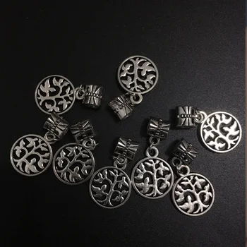 

New 30pcs /Lot life tree family tree Vintage Silver Plated Charms Jewelry DIY Findings Fit European Bracelet free shipping