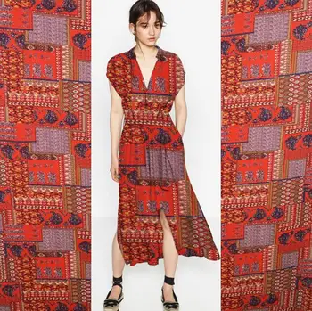

2017 new color Bohemia wind Lssey Miyake fashion designer clothing fabric drape art crushed pleated fabric