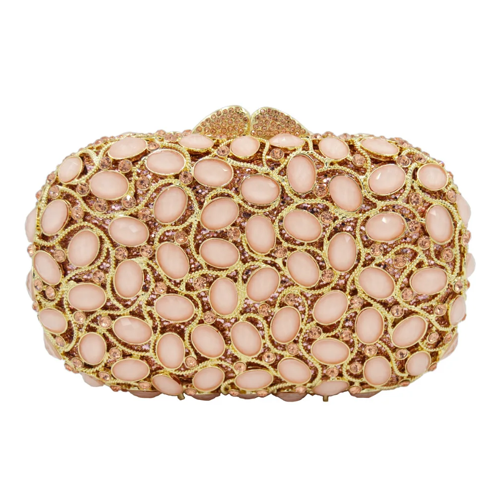 gold chain clutch bag