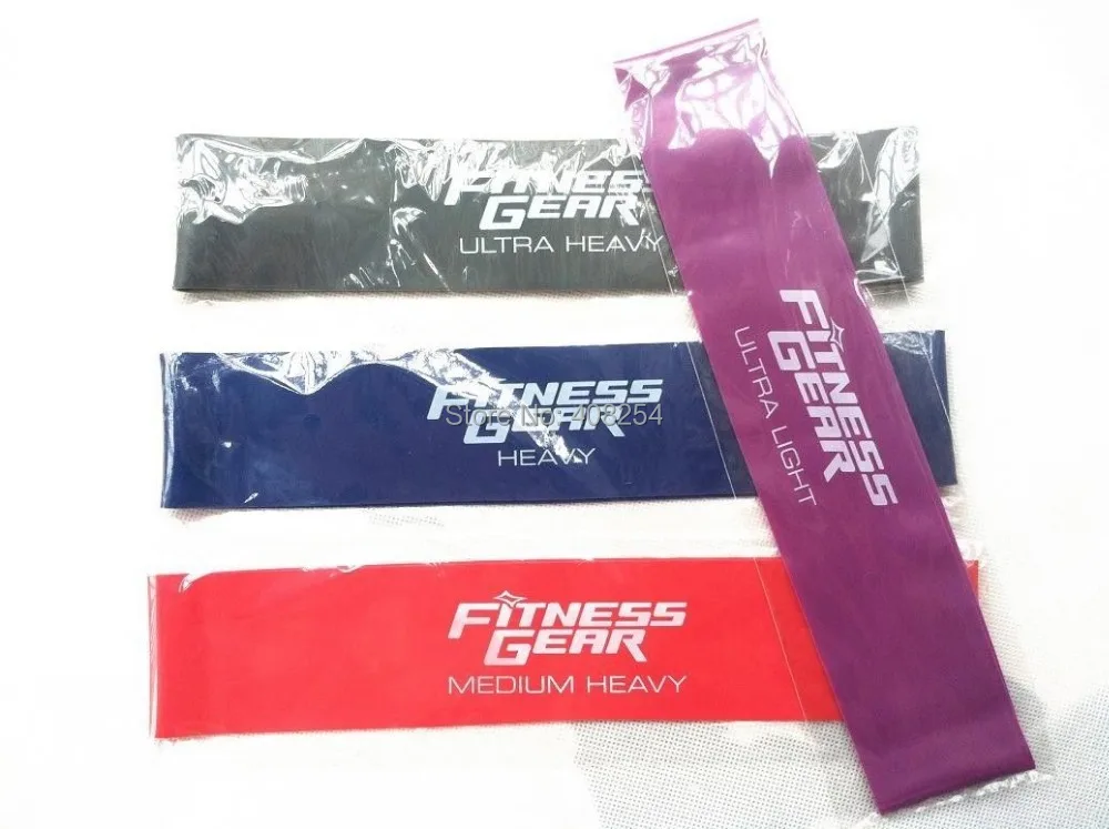 

New Pilates 4pcs/lot 4 Levels Available YOGA Loop Assist Bands Yoga Exercise Body Ankle Wrist Fitness Resistance Loop Band Tubes