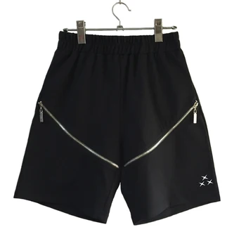 

Men Shorts Straight Knee Length Zipper Shorts Plus Joggers Mens Fashion Shorts Hip Hop Workout Bermudas Para Homens Gasp S6T26