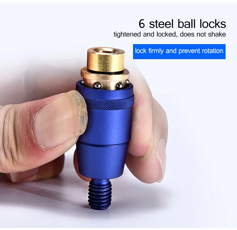 Lawaia Fish Dip Net Connector 8MM Netting Head General Purpose Dip Net Quick Release Anti-rotation Connector Net Fitting Adapter
