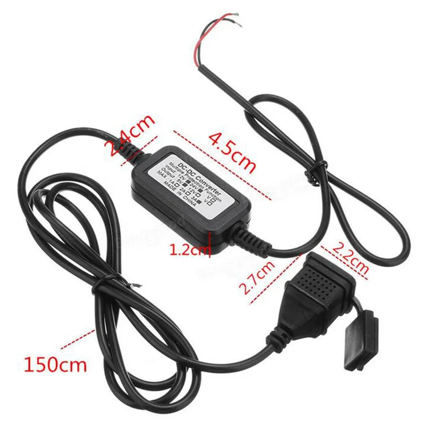  Moto USB Ladegerät DC 12 v zu 5 v Adaptateur Alimentation Telefon GPS Netzteil Anschluss Buchse Lad