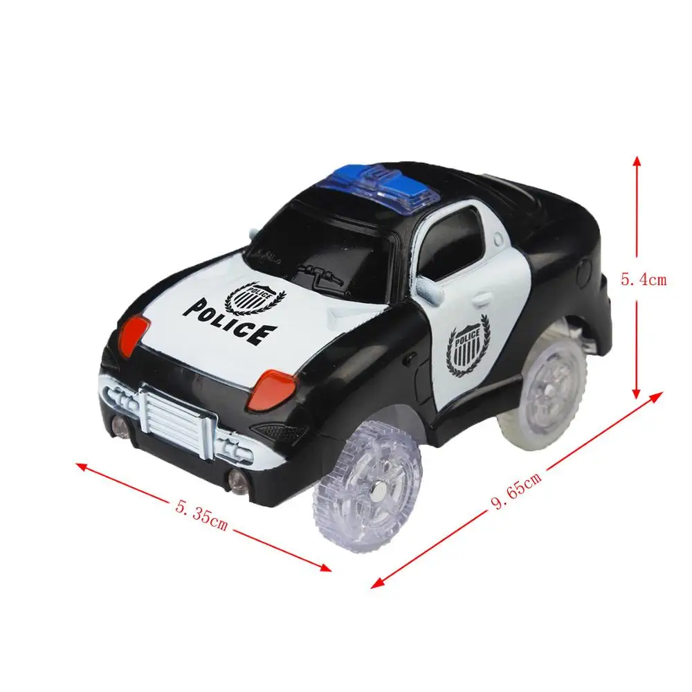 1 Piece LED Light up Car for Tracks Electronics Car Toys With Flashing