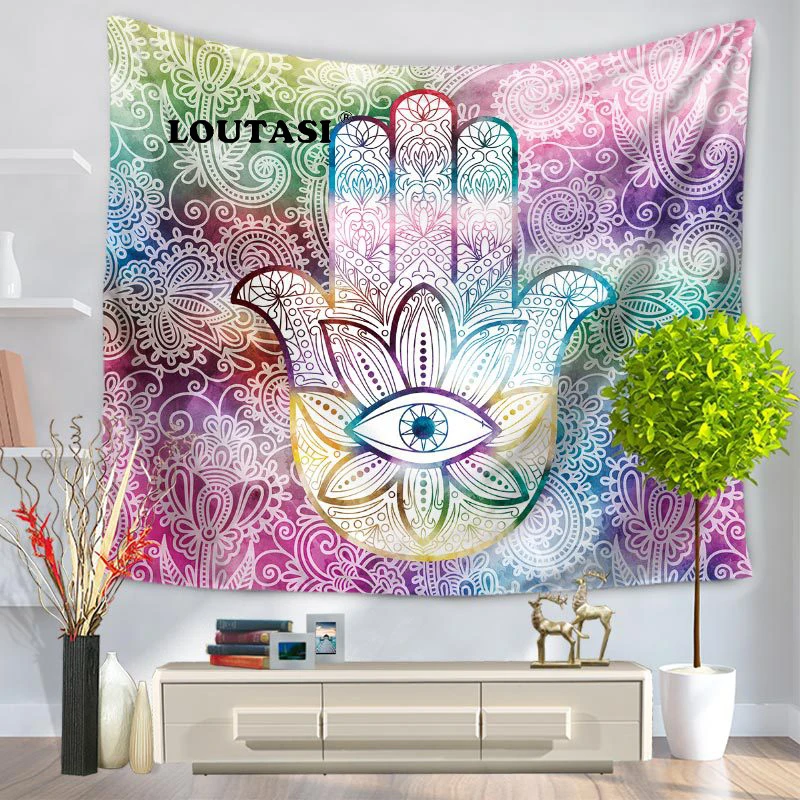 

LOUTASI Indian Mandala Tapestry Hippie Home Decorative Wall Hanging Tapestries Boho Beach Towel Yoga Mat Bedspread Table Cloth