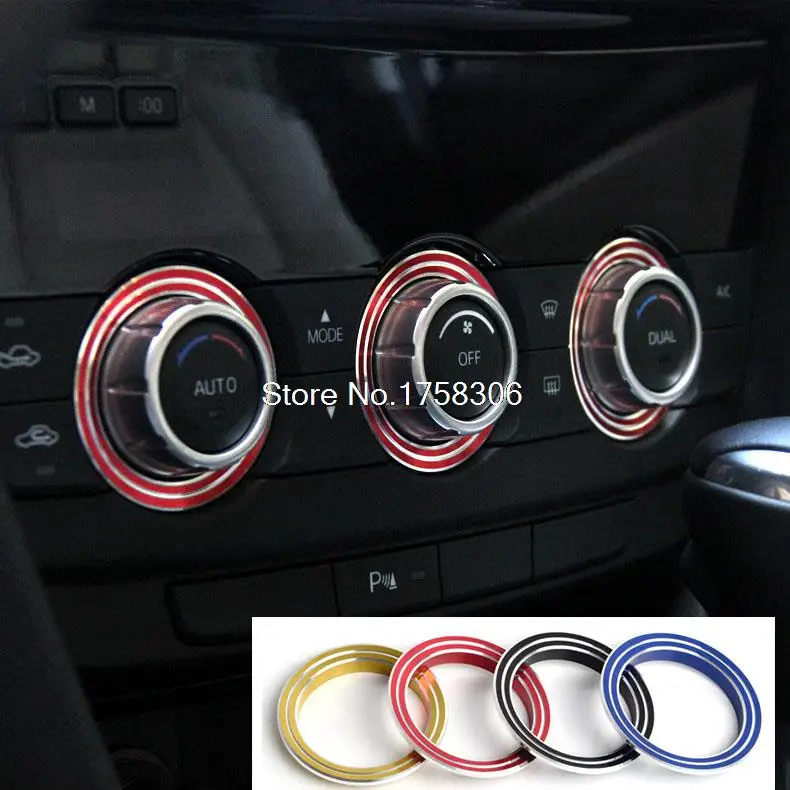 6 цветов, кнопка запуска двигателя автомобиля, украшение, бесключевая система, переключатель, крышка для Mazda 3 6 CX-4, CX-5, Axela ATENZA, автостайлинг
