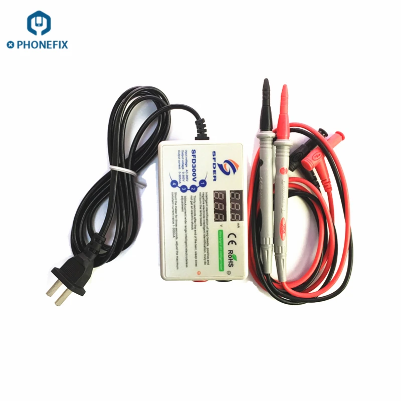 PHONEFIX RT300M ТВ ЖК-светодиодный тестер подсветки диагностический инструмент для тестирования напряжения и данных тока с смарт-светодиодный дисплей