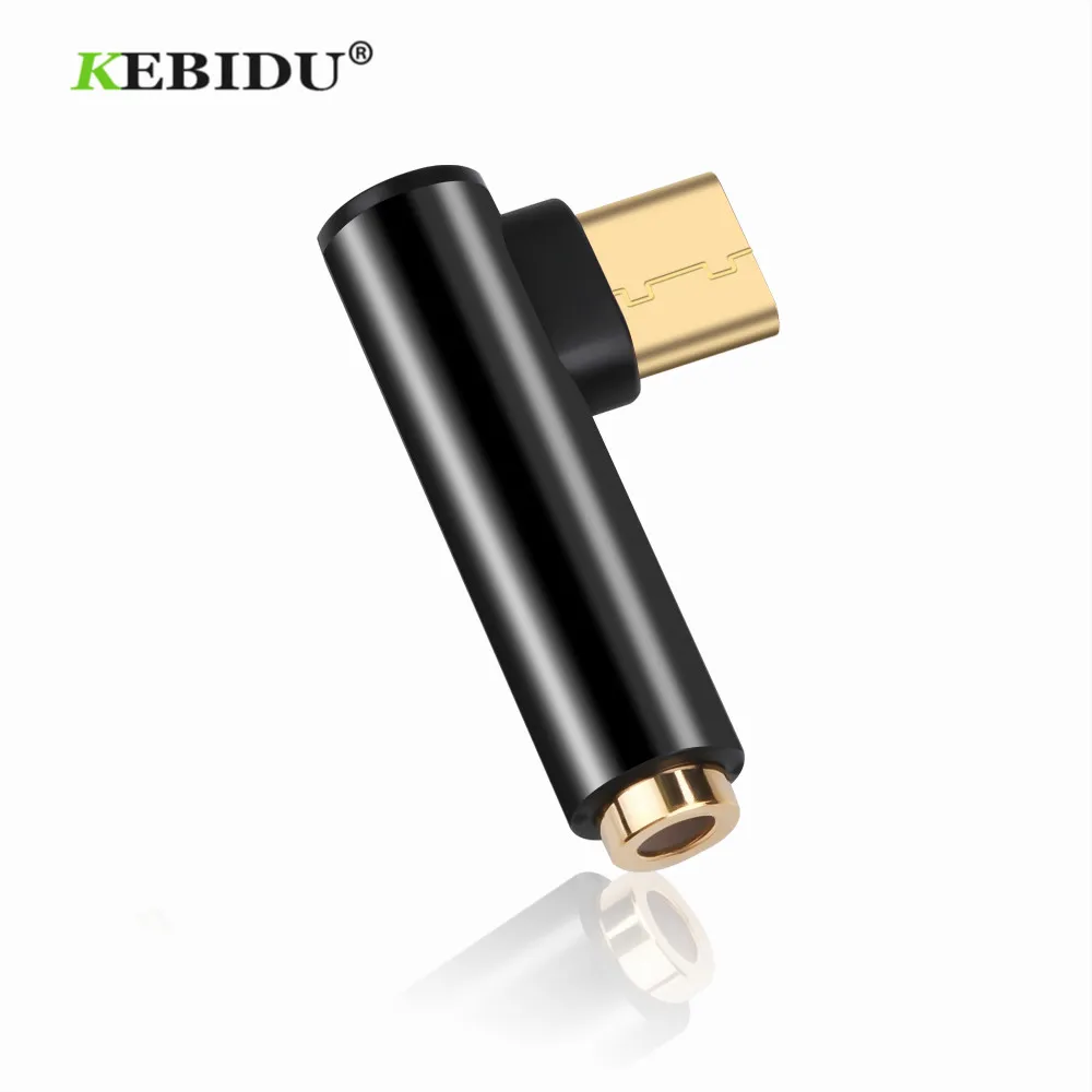 KEBIDU type C 3,5 мм разъем для наушников кабель USB C штекер 3,5 мм AUX аудио адаптер USB-C 3,5 конвертер кабель для Xiaomi 6 huawei