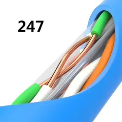 АБДО 2018 15ft 5 м CAT7 квартира UTP Ethernet сетевой кабель RJ45 патч кабель LAN 0555