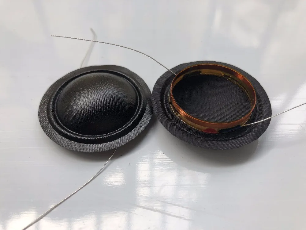 2 units ID 25.5mm 1 silk dome diaphragm 4 ohm Tweeters speaker voice coil 100% new