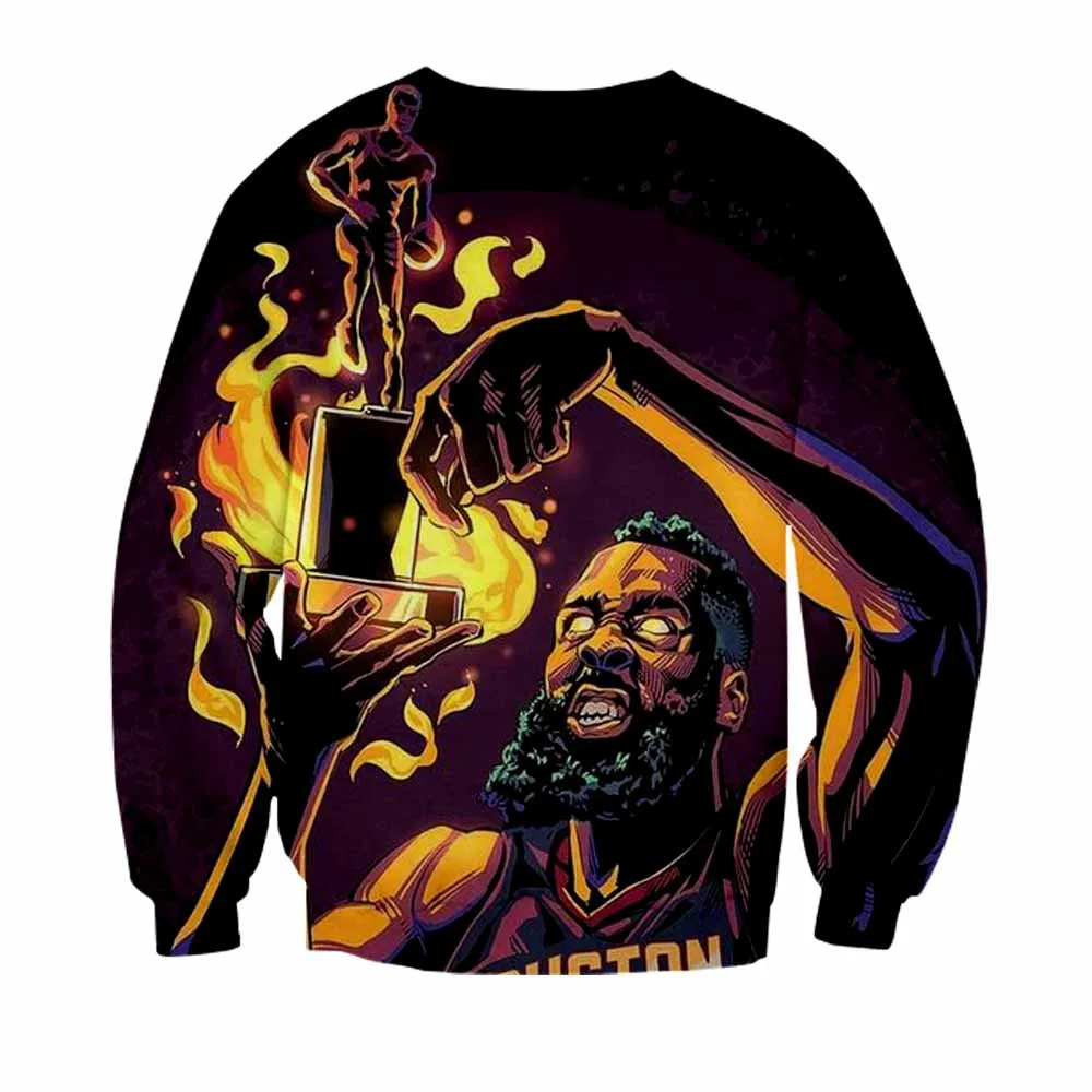 USA LOS Basketball Star Jersey Sweatshirt hoodie Mens 3D Women Hip Hop Tracksuits Streetwear Men Tops Male Sweatshirts Clothes