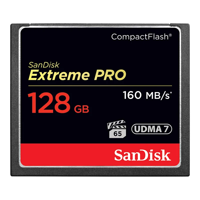 Оригинальная карта памяти SanDisk Extreme Pro 32 Гб 64 Гб 128 ГБ компактная флеш-карта UDMA 7 высокоскоростная карта CF 160 Мб/с для HD камеры - Емкость: 128GB