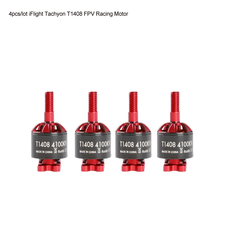 

4pcs/lot iFlight Tachyon T1408 1408 3500kv/3750kv/4100kv FPV Racing motor compatible 3inch propeller for FPV Racing Frame drone
