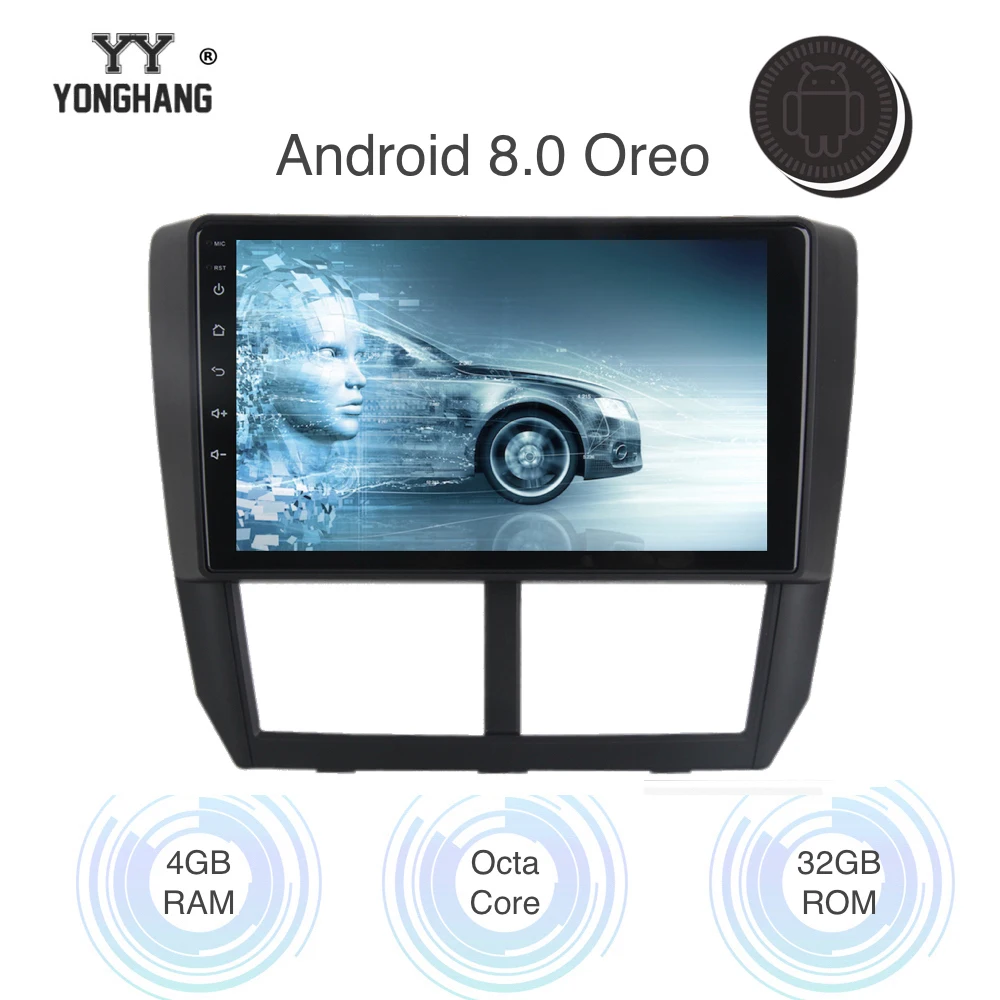 

Android 9.0 1 din Car Radio for Subaru Forester WRX Impreza Multimedia Navigation 2008 2009 2010 2011 2012 RDS WIFI BT SWC IPS