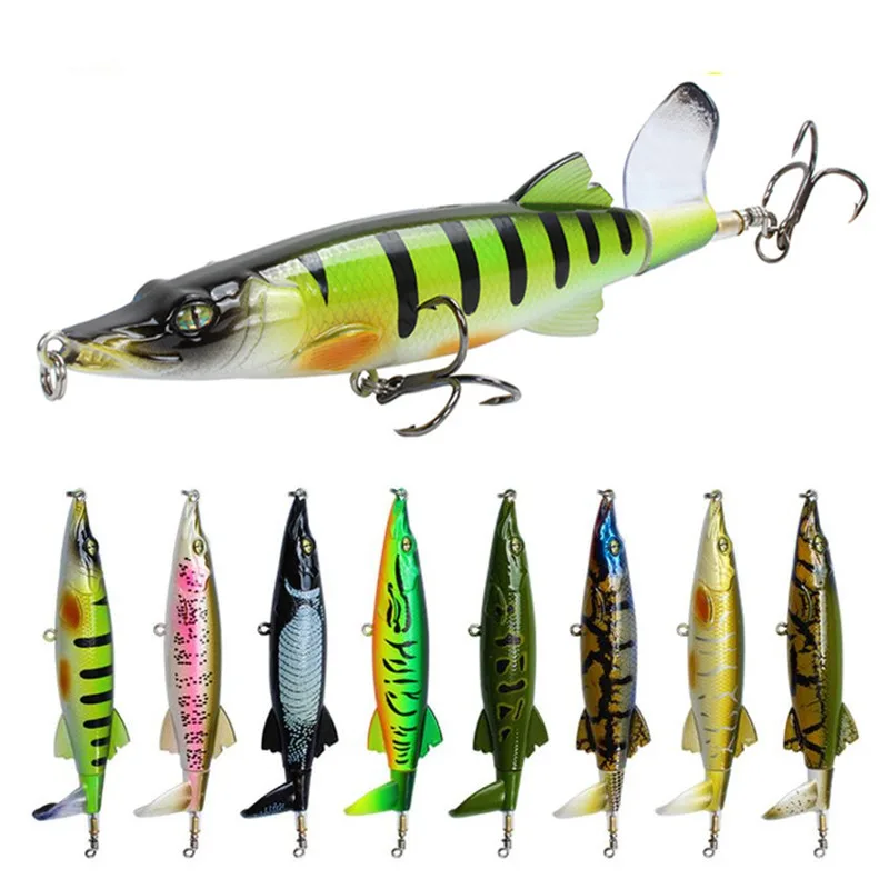  New Style Hot 1Pcs 13cm/16g road lure propeller tractor wave swimming floating pencil fishing lures