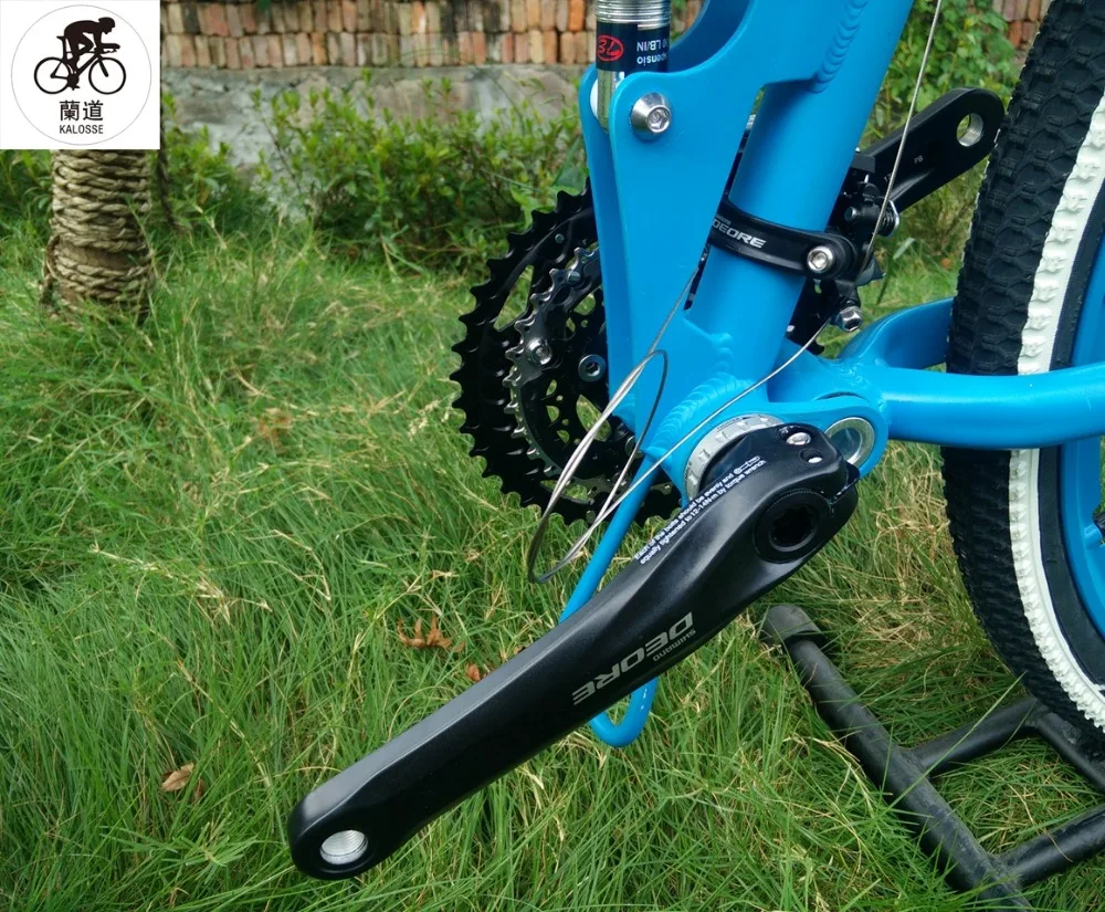 Cheap Kalosse Children  bicycle  full suspension mountain bike  M390  folding mountain  bicycle  27 speed   26er 17