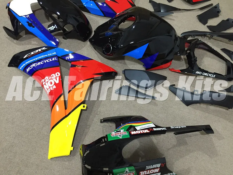 ABS Обтекатели подходят для CBR1000RR CBR1000 CBR 1000 RR 2008 2009 2010 2011 ABS Инжекционный обтекатель кузова Комплект хороший черный красный