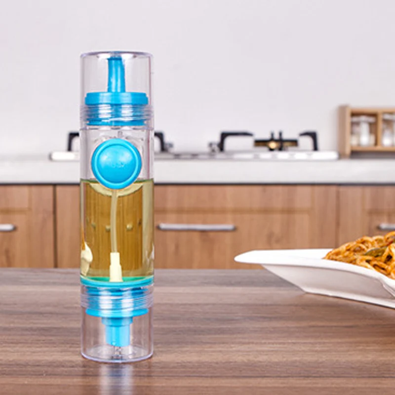 Спрей-бутылка для масла 2 в 1 для приготовления пищи PP опрыскиватель для оливкового масла кухонные Кондитерские инструменты - Цвет: Синий